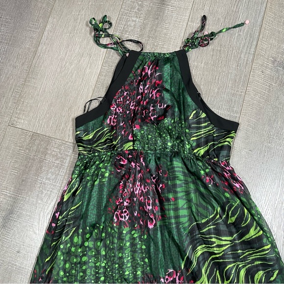 CIEBON Maxi Dress Tropical Printed Size L Tie Shoulder - Picture 9 of 10